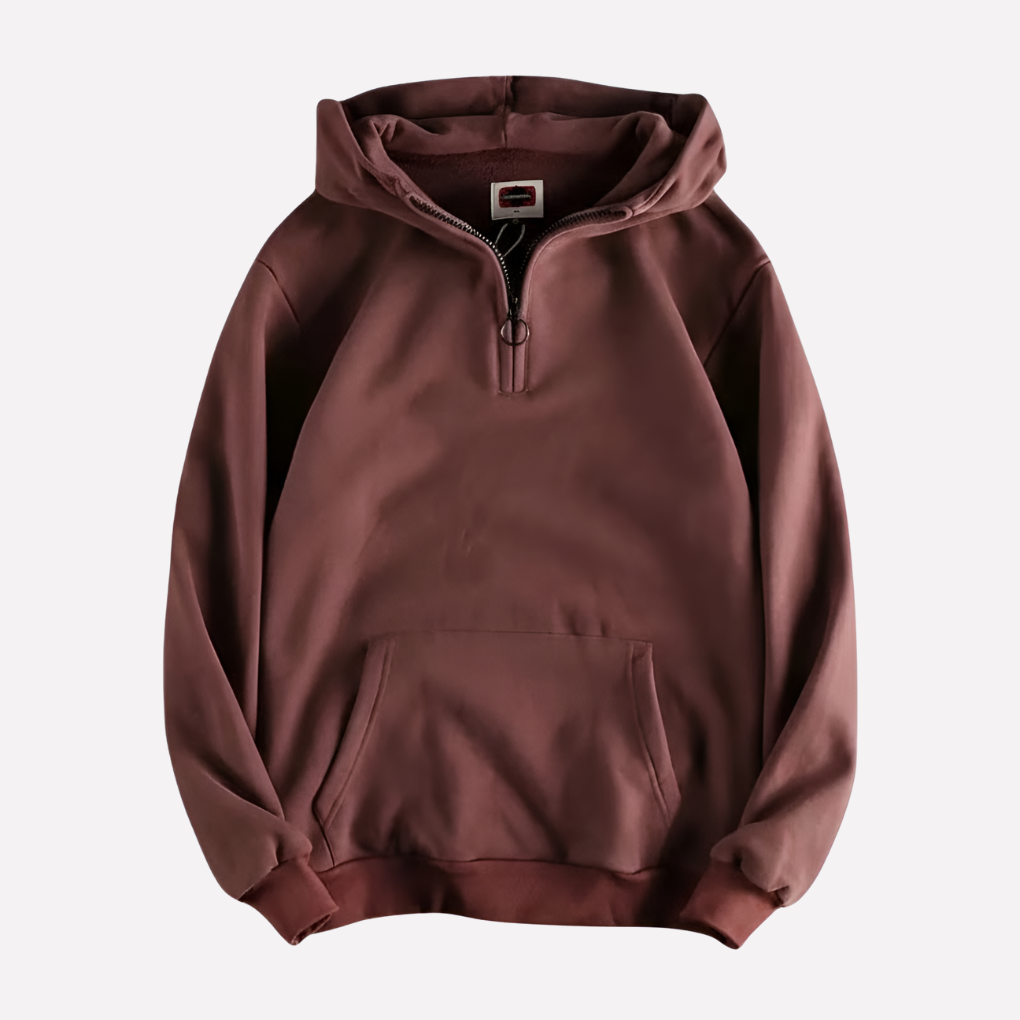 Ezra | Cosy Half-Zip Pullover Hoodie