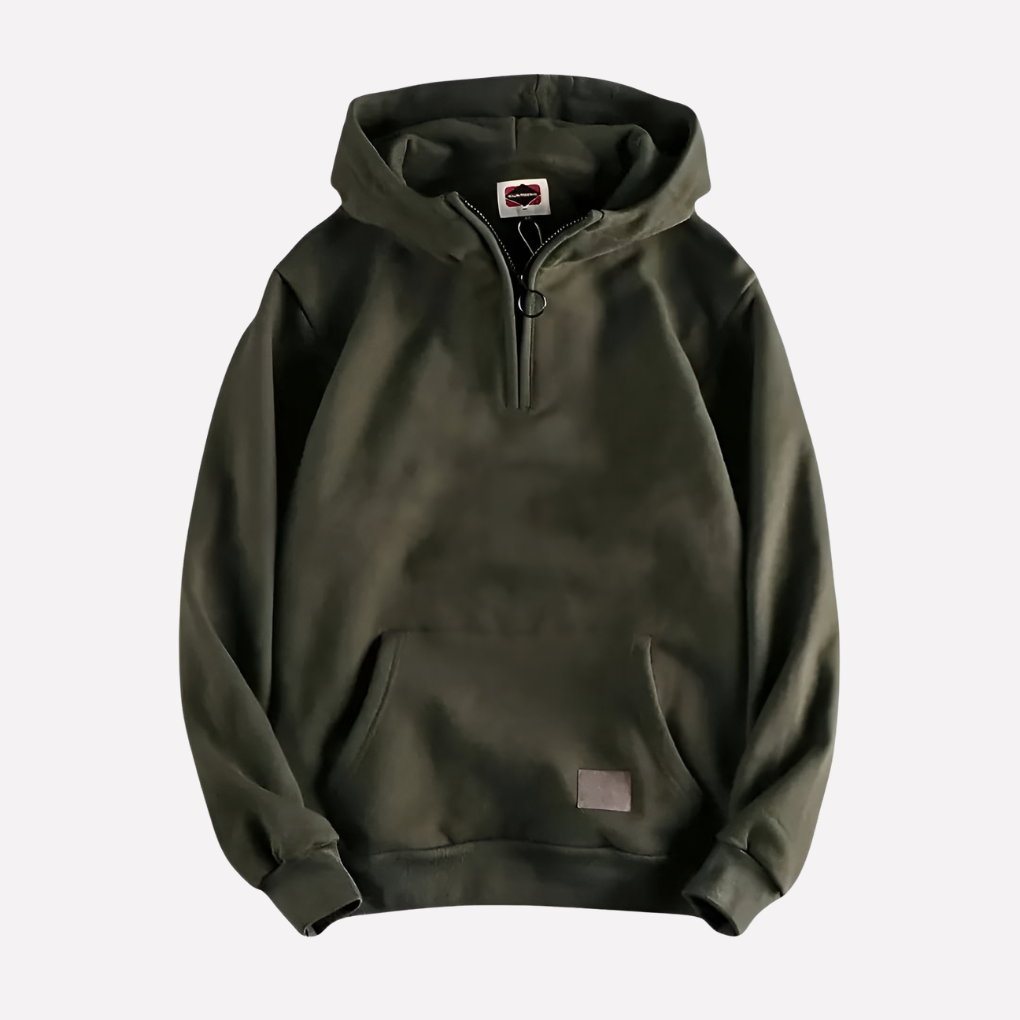Ezra | Cosy Half-Zip Pullover Hoodie
