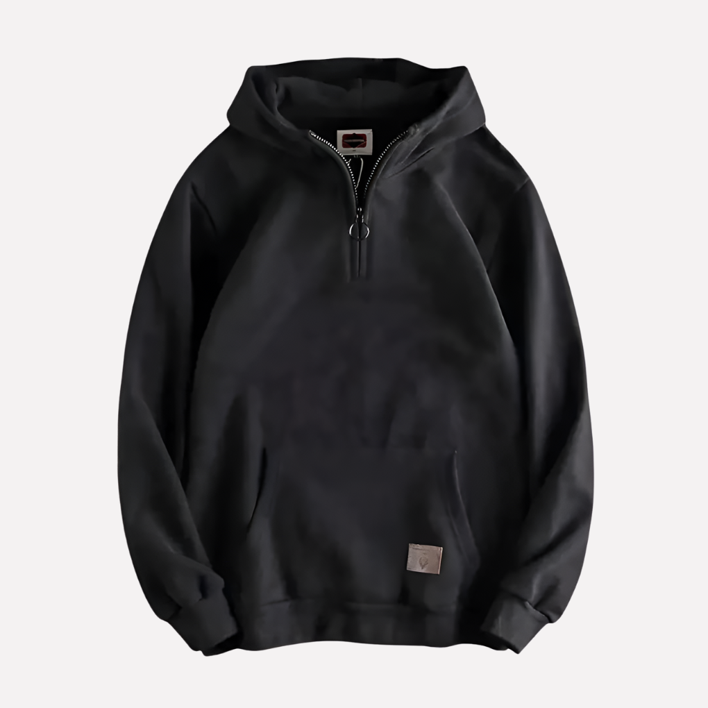 Ezra | Cosy Half-Zip Pullover Hoodie