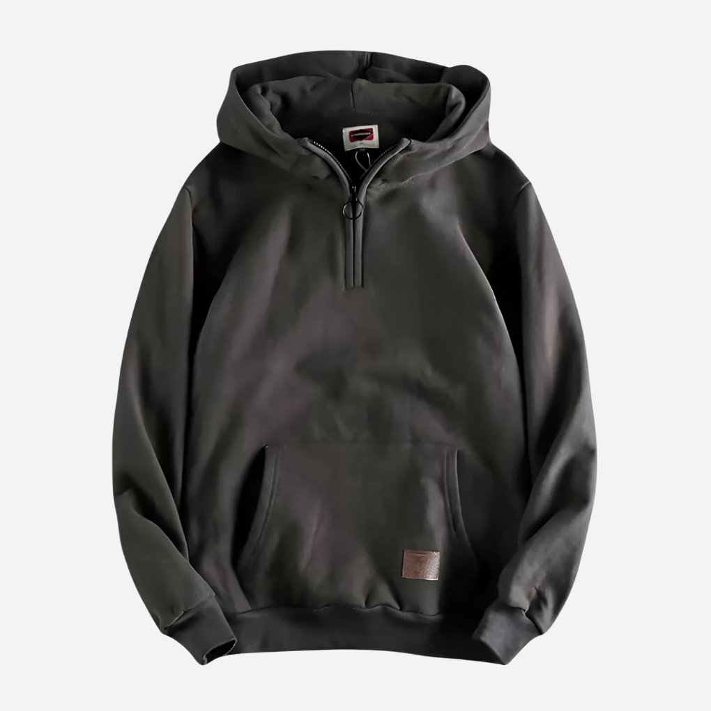 Ezra | Cosy Half-Zip Pullover Hoodie