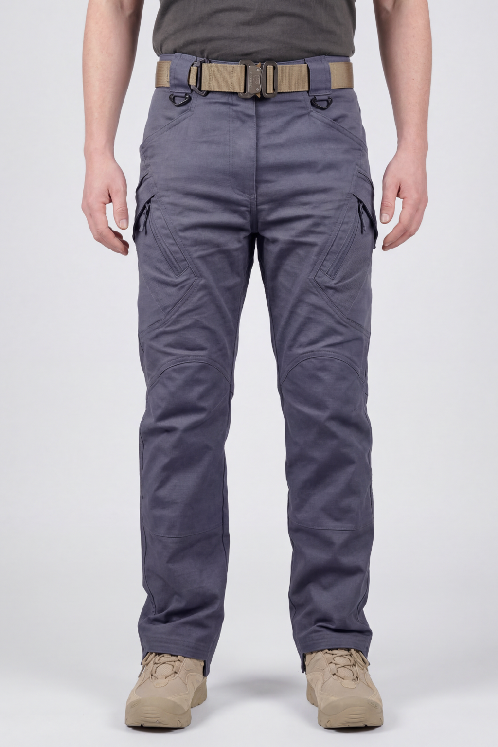 Ezra | Polished Tactical Cargo Trousers with Multi-Pocket Utility Design