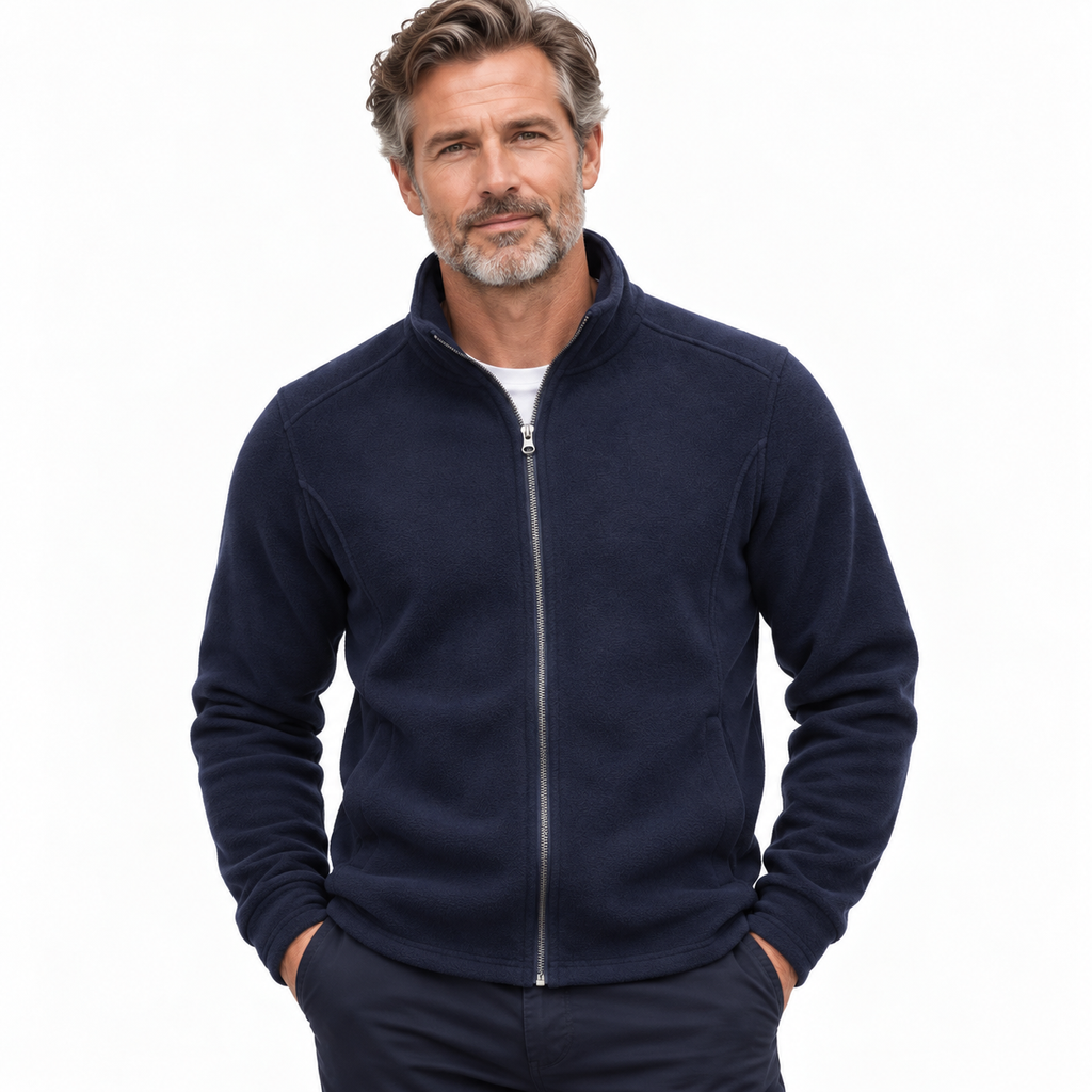 Ezra | Stylish Full Zip Mens Fleece Jacket