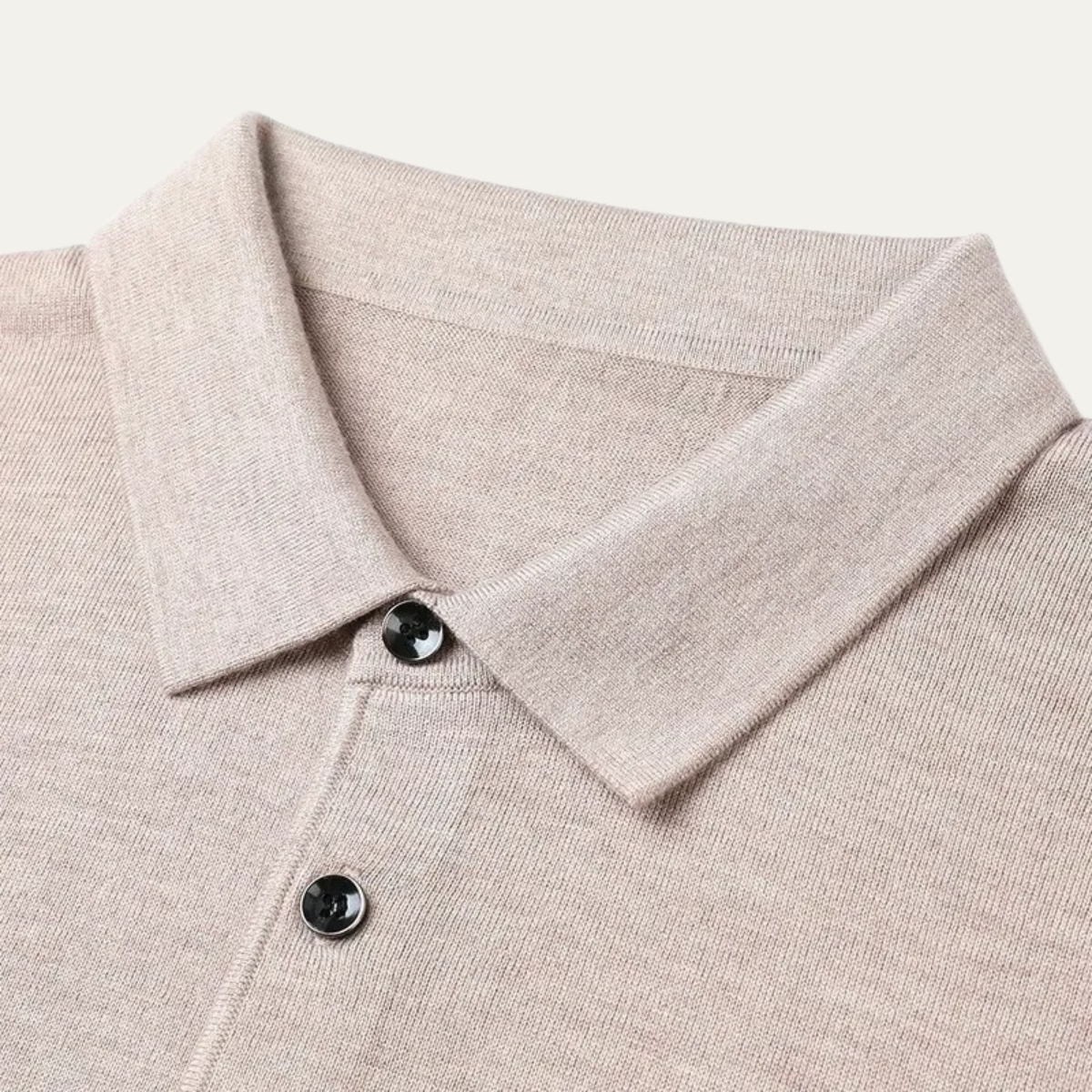 Felix | Refined Long Sleeve Polo Collar Mens Knit Jumper