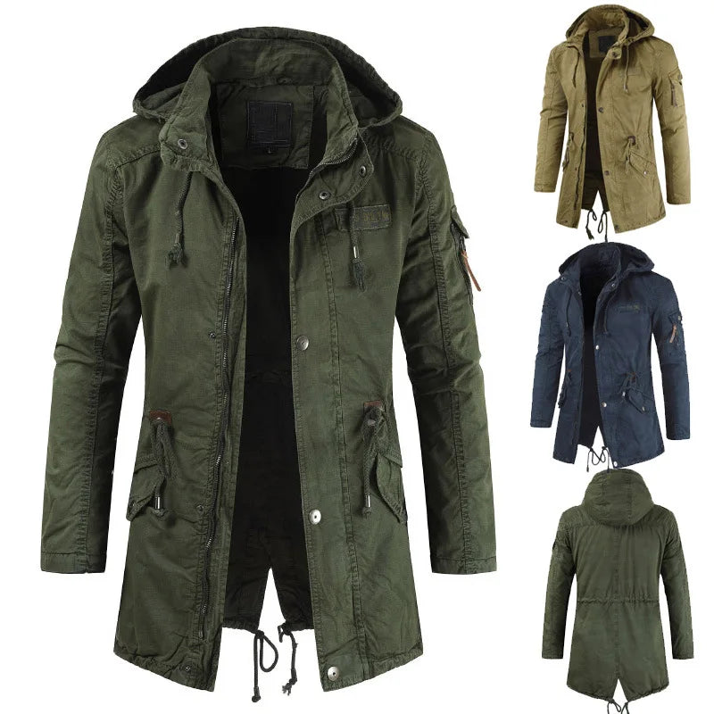 Finley | Classic Padded Hooded Mens Parka Jacket