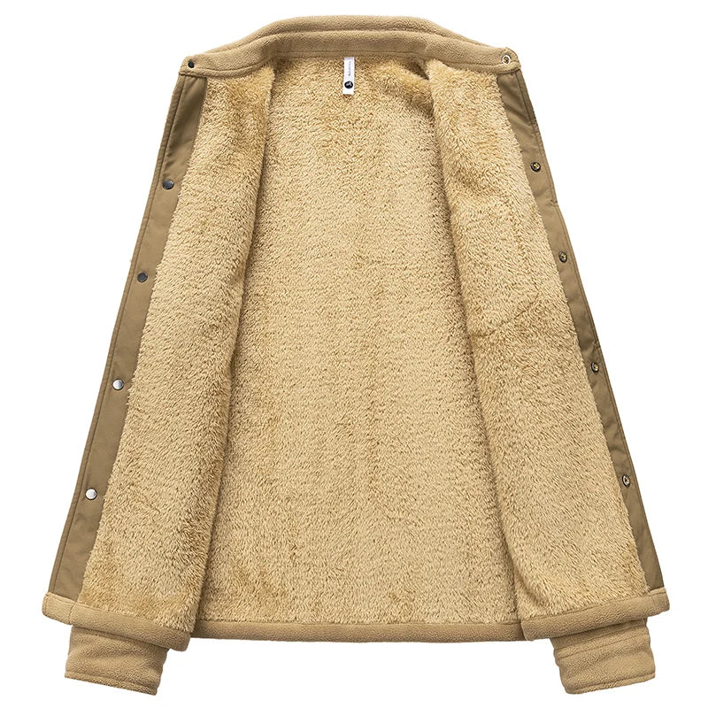 Finley | Graceful Sherpa-Lined Fleece Jacket with Chest Pocket