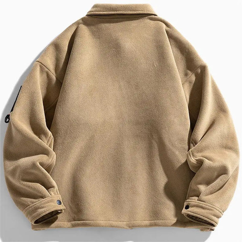 Finley | Graceful Sherpa-Lined Fleece Jacket with Chest Pocket