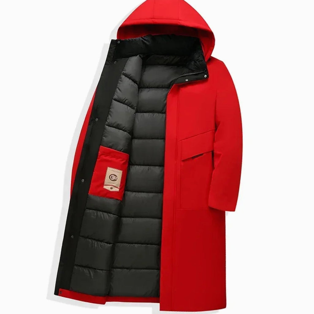 Finn | Relaxed Hooded Long-Line Mens Parka Jacket