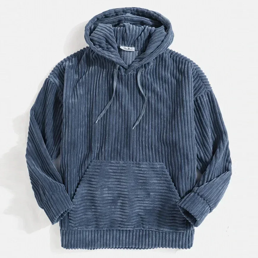 Frankie | Chic Ribbed Corduroy Zip Hoodie