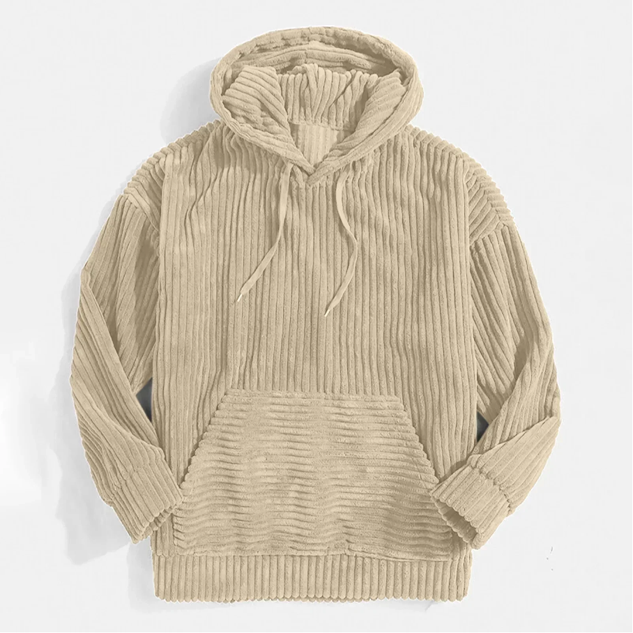 Frankie | Chic Ribbed Corduroy Zip Hoodie