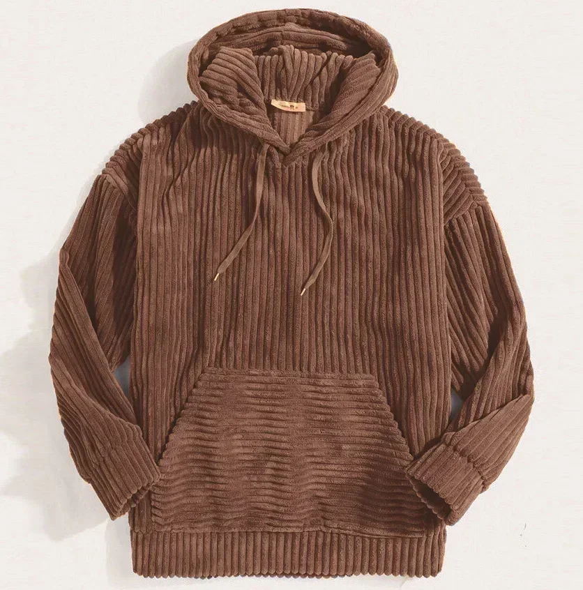 Frankie | Chic Ribbed Corduroy Zip Hoodie