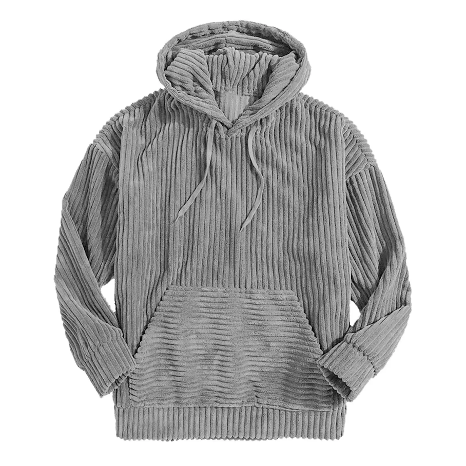 Frankie | Chic Ribbed Corduroy Zip Hoodie