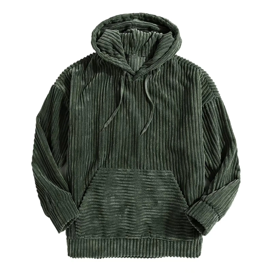 Frankie | Chic Ribbed Corduroy Zip Hoodie