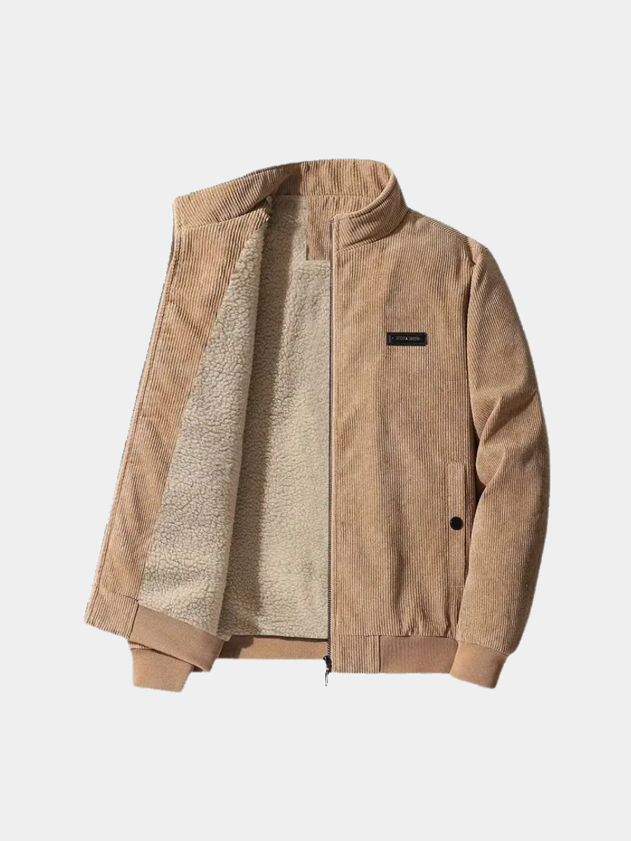Freddie | Elegant Ribbed Corduroy Fleece Jacket