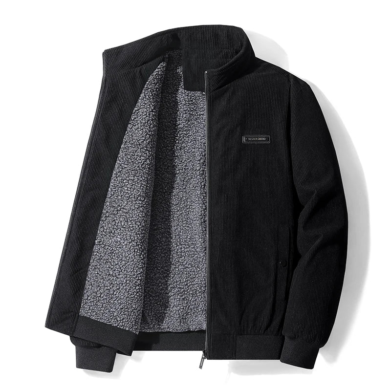 Freddie | Elegant Ribbed Corduroy Fleece Jacket