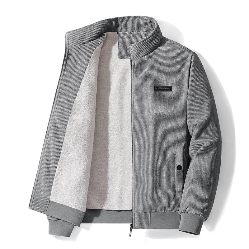 Freddie | Elegant Ribbed Corduroy Fleece Jacket