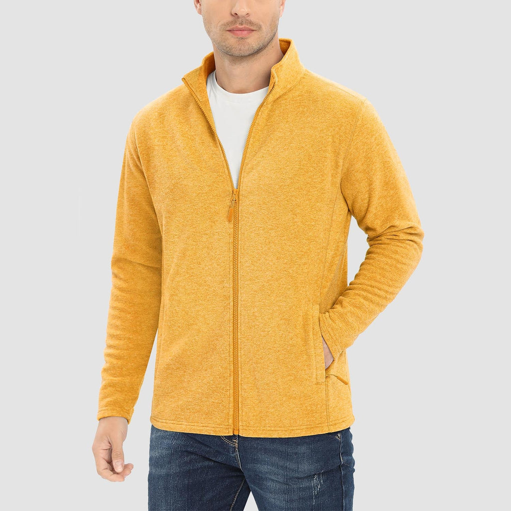 Freddie | Full Zip Stand Collar Mens Fleece Jacket