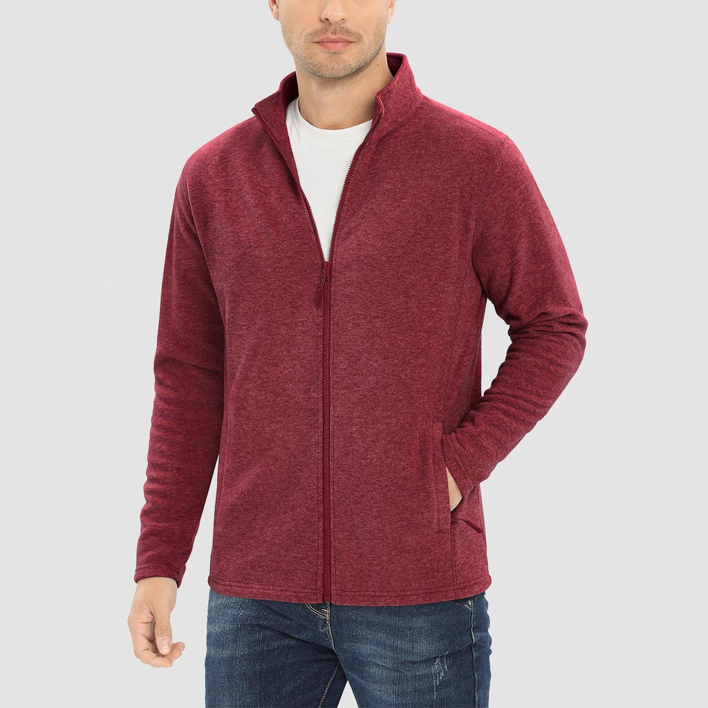 Freddie | Full Zip Stand Collar Mens Fleece Jacket