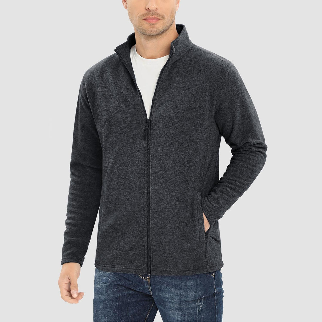 Freddie | Full Zip Stand Collar Mens Fleece Jacket