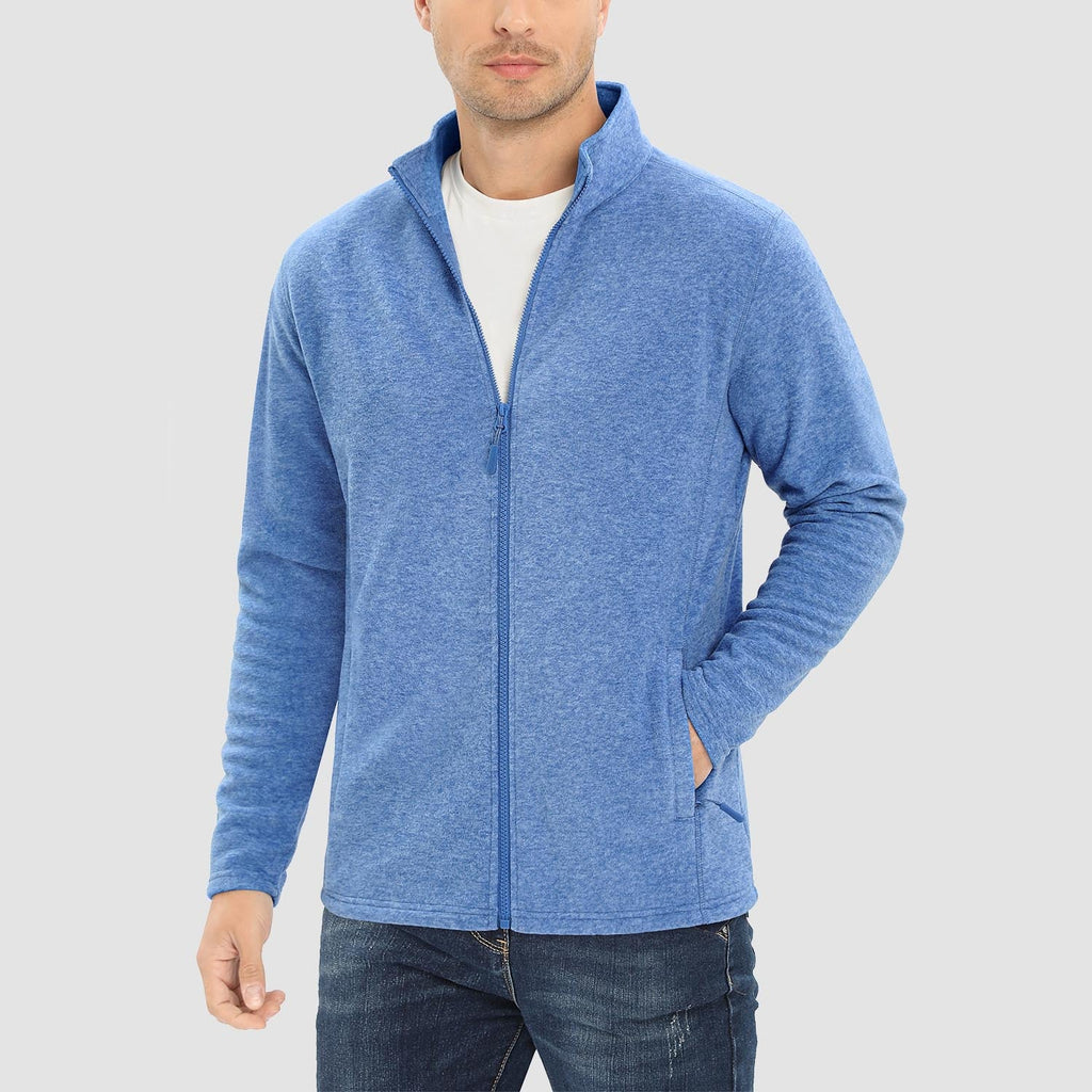 Freddie | Full Zip Stand Collar Mens Fleece Jacket