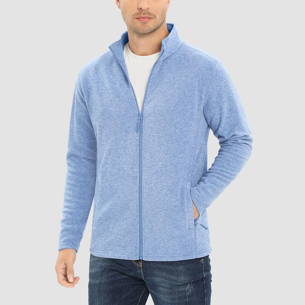 Freddie | Full Zip Stand Collar Mens Fleece Jacket