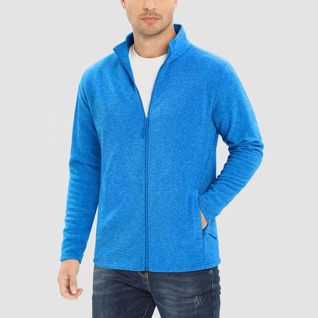 Freddie | Full Zip Stand Collar Mens Fleece Jacket