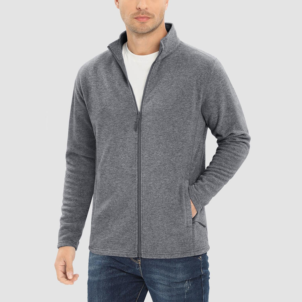 Freddie | Full Zip Stand Collar Mens Fleece Jacket