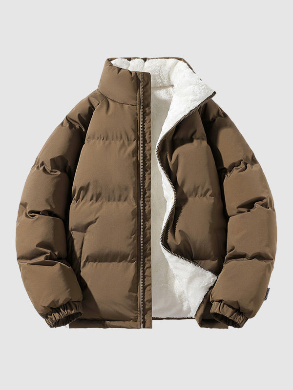 Freddie | Graceful Fleece-Lined Hooded Puffer Jacket
