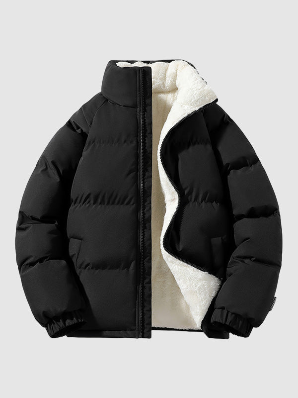Freddie | Graceful Fleece-Lined Hooded Puffer Jacket