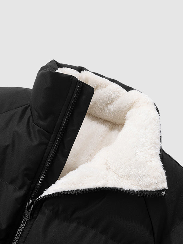 Freddie | Graceful Fleece-Lined Hooded Puffer Jacket