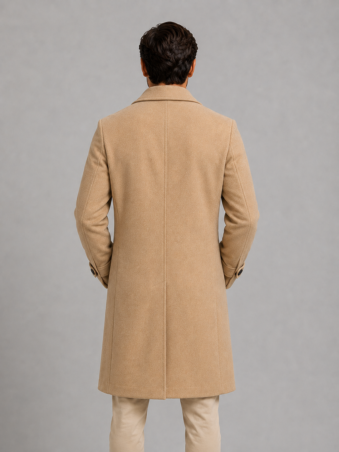 Freddie | Polished Double-Breasted Long Mens Overcoat