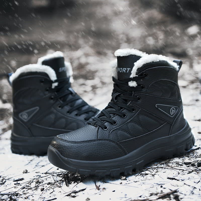 Freddie | Rugged Fleece-Lined Winter Snow Boots