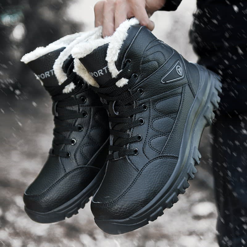 Freddie | Rugged Fleece-Lined Winter Snow Boots