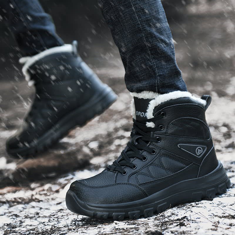 Freddie | Rugged Fleece-Lined Winter Snow Boots