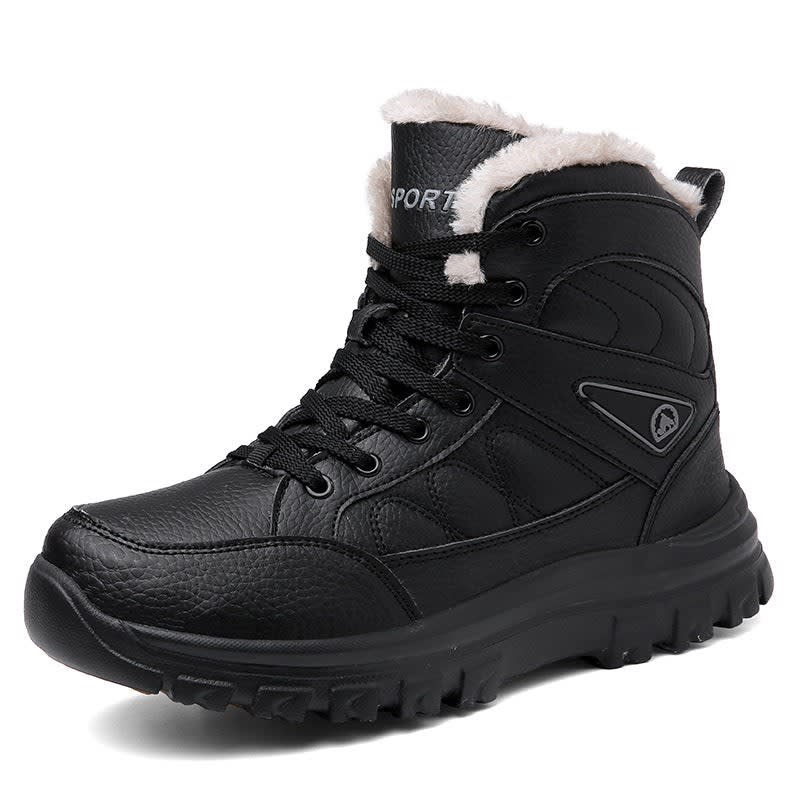Freddie | Rugged Fleece-Lined Winter Snow Boots