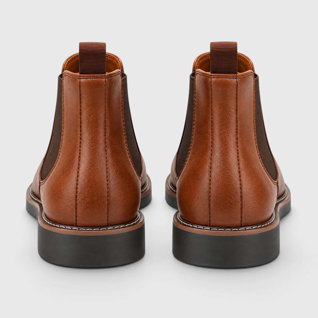 Frederick | Almond Toe Slip-On Chelsea Mens Boots