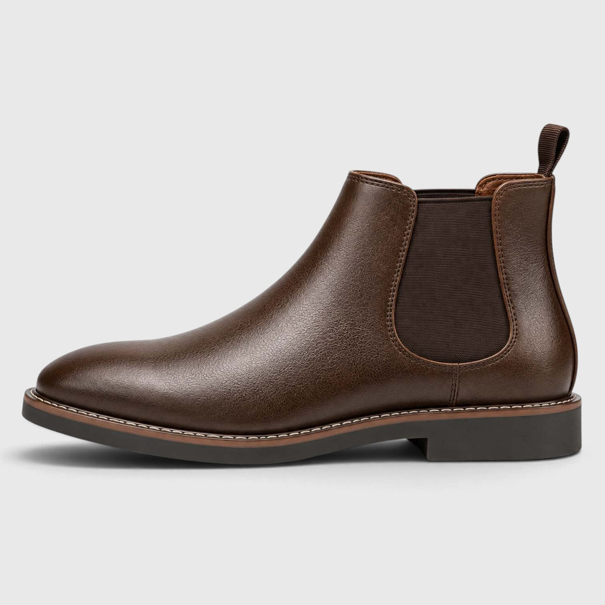 Frederick | Almond Toe Slip-On Chelsea Mens Boots