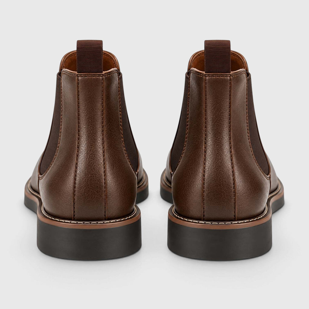Frederick | Almond Toe Slip-On Chelsea Mens Boots