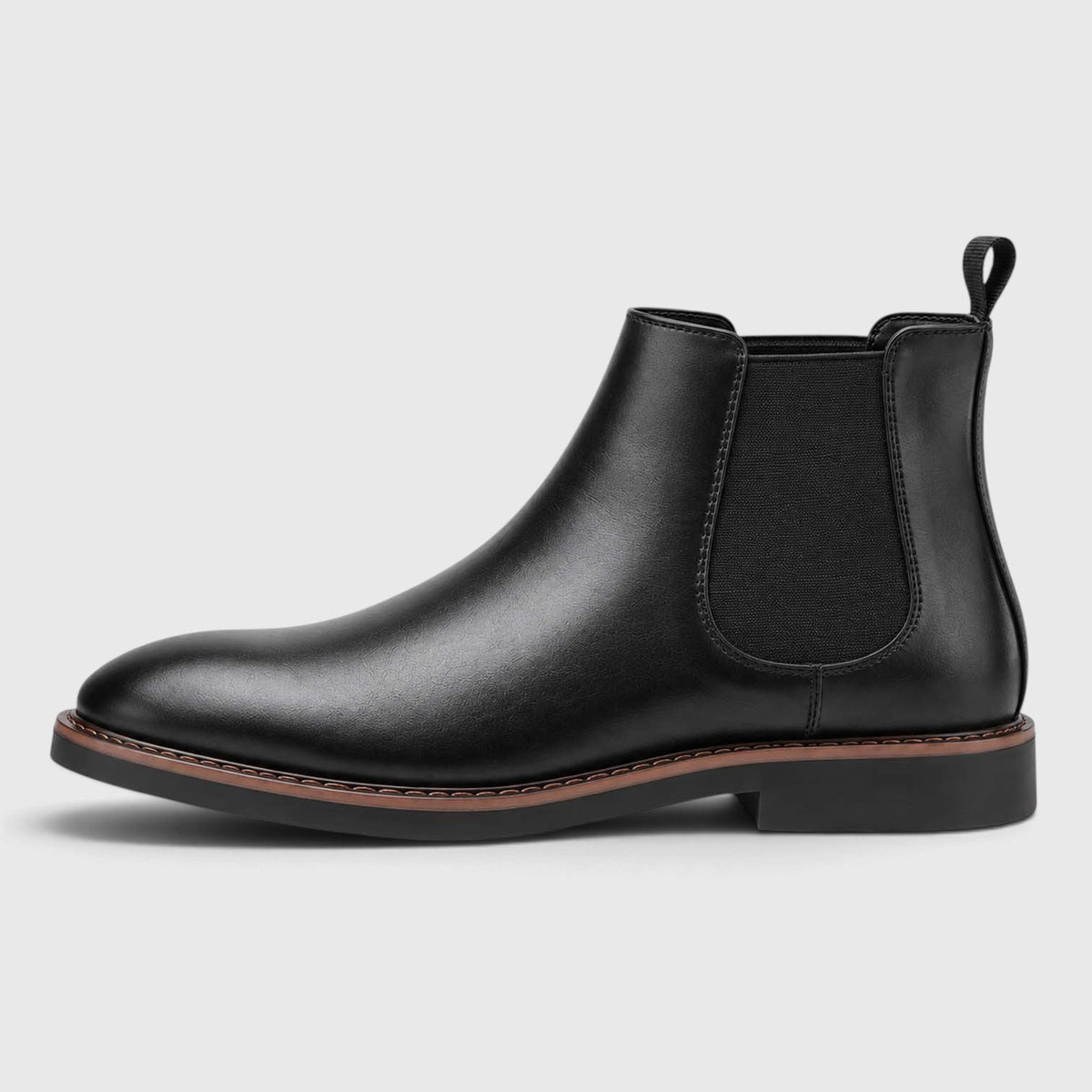 Frederick | Almond Toe Slip-On Chelsea Mens Boots
