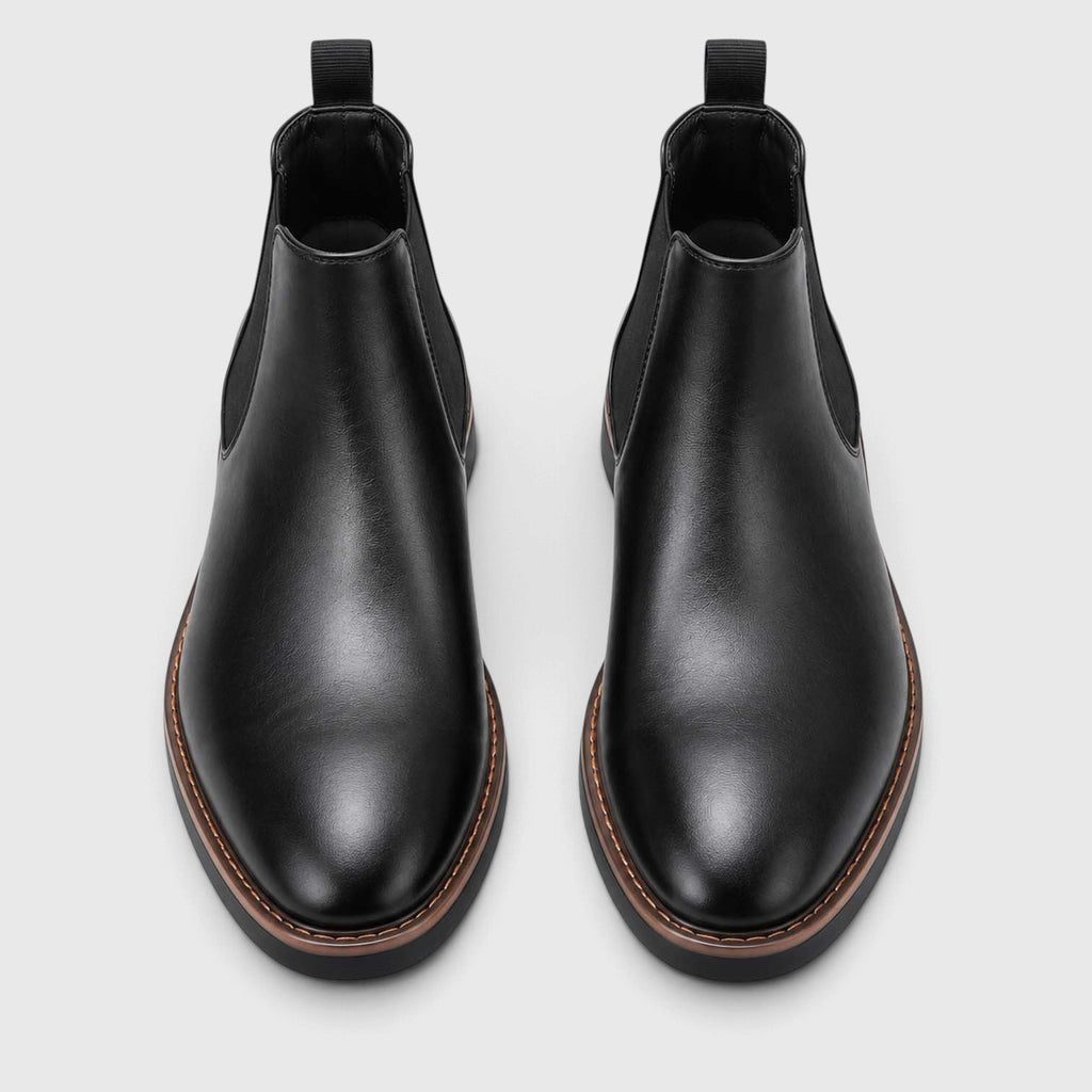 Frederick | Almond Toe Slip-On Chelsea Mens Boots