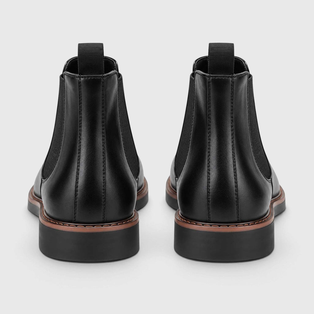 Frederick | Almond Toe Slip-On Chelsea Mens Boots