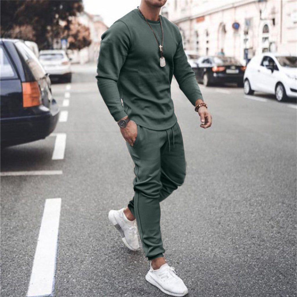 Frederick | Chic Ribbed Cuff Jogger Tracksuit Set