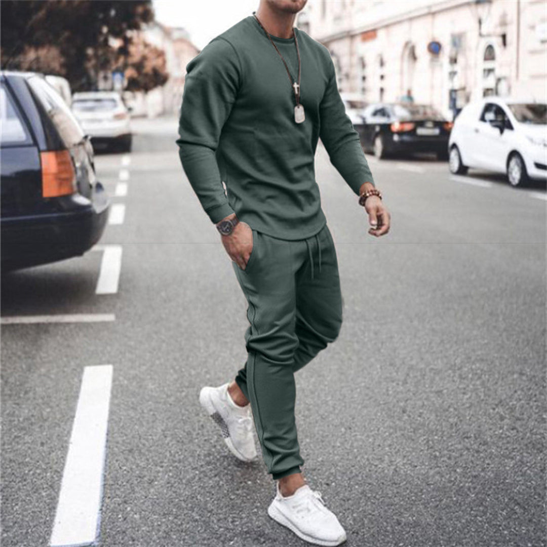 Frederick | Chic Ribbed Cuff Jogger Tracksuit Set