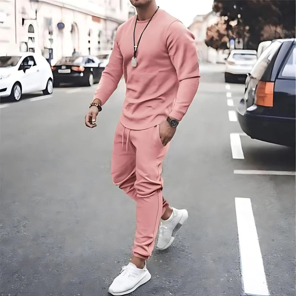 Frederick | Chic Ribbed Cuff Jogger Tracksuit Set