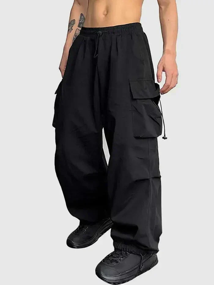 Frederick | Wide Leg Utility Cargo Trousers