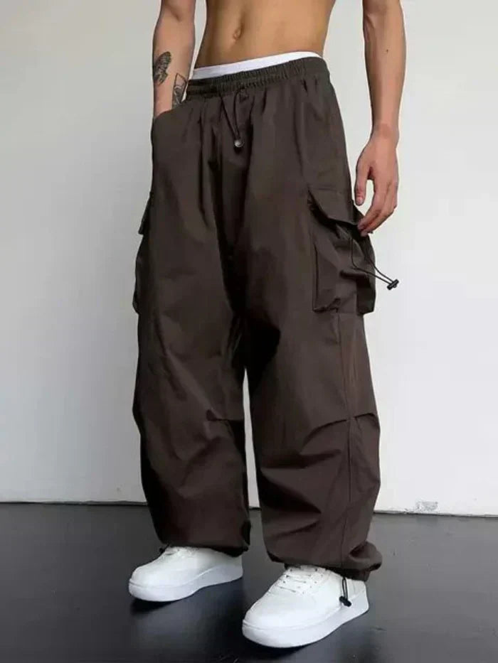 Frederick | Wide Leg Utility Cargo Trousers