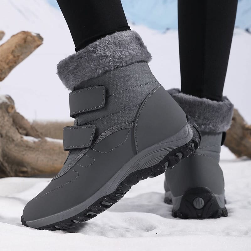 Freya | Polished Fleece-Lined Waterproof Snow Boots