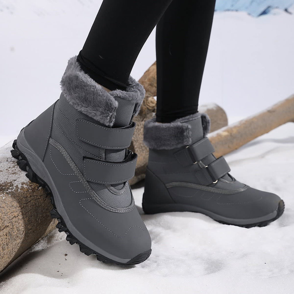 Freya | Polished Fleece-Lined Waterproof Snow Boots