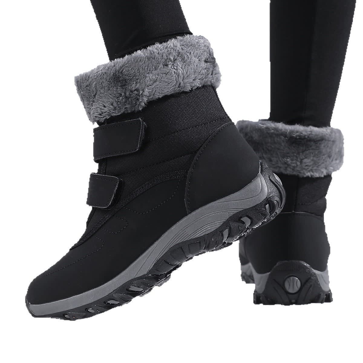 Freya | Polished Fleece-Lined Waterproof Snow Boots