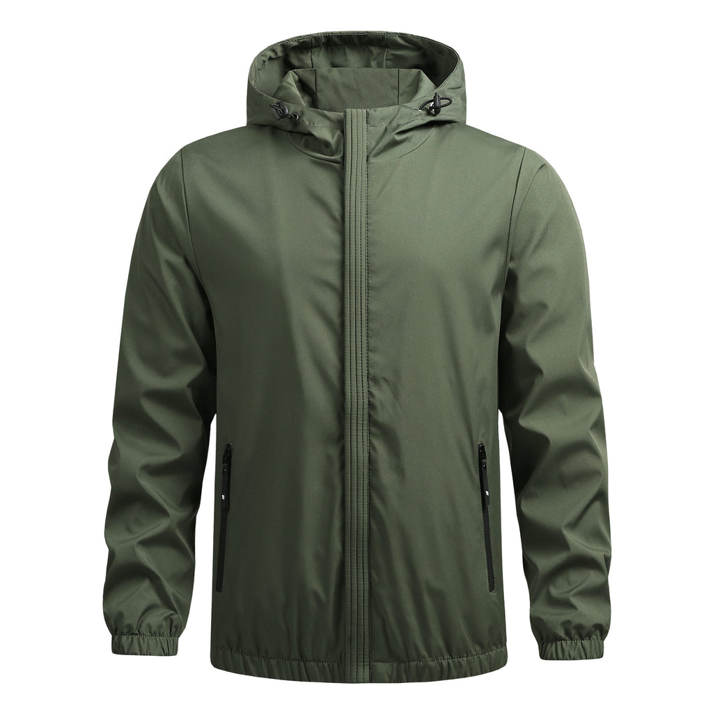 Gabriel | Polished Hooded Waterproof Jacket with Zip Pockets