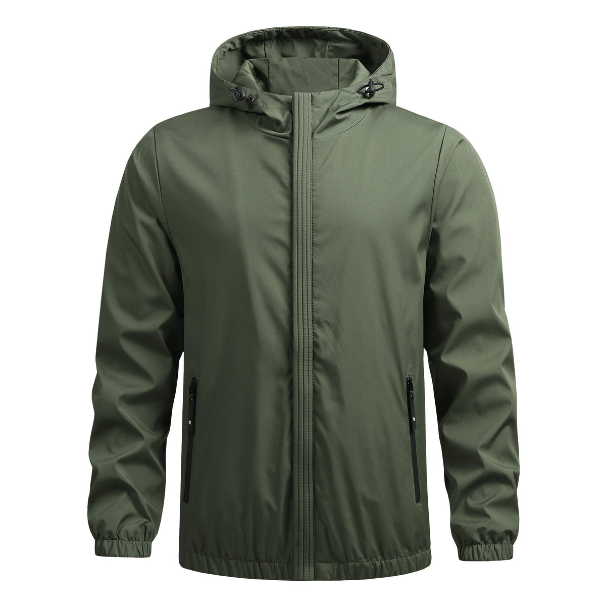 Gabriel | Polished Hooded Waterproof Jacket with Zip Pockets